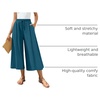 image:imageBestbee Capri Pants for Women Wide Leg Palazzo Cropped Pant Gaucho Capris  Dressy Casual Summer Outfits Culottes Boho Gauchos with PocketsCapri Grayish Blue