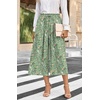 image:imageBestbee Capri Pants for Women Wide Leg Palazzo Cropped Pant Gaucho Capris  Dressy Casual Summer Outfits Culottes Boho Gauchos with PocketsCapri Green Flowers