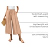 image:imageBestbee Capri Pants for Women Wide Leg Palazzo Cropped Pant Gaucho Capris  Dressy Casual Summer Outfits Culottes Boho Gauchos with PocketsCapri Khaki