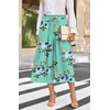 image:imageBestbee Capri Pants for Women Wide Leg Palazzo Cropped Pant Gaucho Capris  Dressy Casual Summer Outfits Culottes Boho Gauchos with PocketsCapri Mint Green