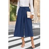 image:imageBestbee Capri Pants for Women Wide Leg Palazzo Cropped Pant Gaucho Capris  Dressy Casual Summer Outfits Culottes Boho Gauchos with PocketsCapri Navy Blue