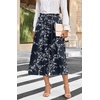 image:imageBestbee Capri Pants for Women Wide Leg Palazzo Cropped Pant Gaucho Capris  Dressy Casual Summer Outfits Culottes Boho Gauchos with PocketsCapri Navywhite Flower