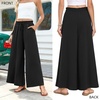 image:imageBestbee Palazzo Pants for Women Dressy Casual Wide Leg Slacks Elastic Waist Flowy Long Pant with PocketsBlack