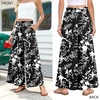 image:imageBestbee Palazzo Pants for Women Dressy Casual Wide Leg Slacks Elastic Waist Flowy Long Pant with PocketsBlack Campanula