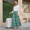 image:imageBestbee Palazzo Pants for Women Dressy Casual Wide Leg Slacks Elastic Waist Flowy Long Pant with PocketsBluekhaki Floral