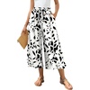 Capri Black Leaf-white