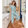 image:imageBestbee Pajamas for Women Set 2 Piece Outfits Soft Sleepwear Ladies Pj SetsBegonia Grayish Blue