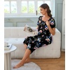 image:imageBestbee Pajamas for Women Set 2 Piece Outfits Soft Sleepwear Ladies Pj SetsBluepink Flblack