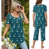 image:imageBestbee Pajamas for Women Set 2 Piece Outfits Soft Sleepwear Ladies Pj SetsButterfly Floralnavy Blue