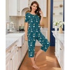 image:imageBestbee Pajamas for Women Set 2 Piece Outfits Soft Sleepwear Ladies Pj SetsButterfly Floralnavy Blue
