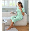image:imageBestbee Pajamas for Women Set 2 Piece Outfits Soft Sleepwear Ladies Pj SetsColorful Butterflygreen