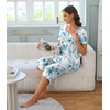 image:imageBestbee Pajamas for Women Set 2 Piece Outfits Soft Sleepwear Ladies Pj SetsFloral Aqua Bluebeige