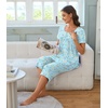 image:imageBestbee Pajamas for Women Set 2 Piece Outfits Soft Sleepwear Ladies Pj SetsFloral Bluebutterfly