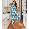 image:imageBestbee Pajamas for Women Set 2 Piece Outfits Soft Sleepwear Ladies Pj SetsFreesia Blue