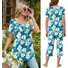 image:imageBestbee Pajamas for Women Set 2 Piece Outfits Soft Sleepwear Ladies Pj SetsFreesia Blue