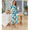 image:imageBestbee Pajamas for Women Set 2 Piece Outfits Soft Sleepwear Ladies Pj SetsFreesia Blue
