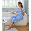 image:imageBestbee Pajamas for Women Set 2 Piece Outfits Soft Sleepwear Ladies Pj SetsOcean Patternblue