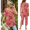image:imageBestbee Pajamas for Women Set 2 Piece Outfits Soft Sleepwear Ladies Pj SetsPeach Pink
