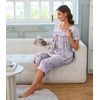 image:imageBestbee Pajamas for Women Set 2 Piece Outfits Soft Sleepwear Ladies Pj SetsPink Heartgrey