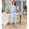 image:imageBestbee Pajamas for Women Set 2 Piece Outfits Soft Sleepwear Ladies Pj SetsSailboatblue