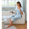 image:imageBestbee Pajamas for Women Set 2 Piece Outfits Soft Sleepwear Ladies Pj SetsSailboatblue