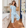 image:imageBestbee Pajamas for Women Set 2 Piece Outfits Soft Sleepwear Ladies Pj SetsSailboatblue