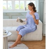 image:imageBestbee Pajamas for Women Set 2 Piece Outfits Soft Sleepwear Ladies Pj SetsSpotted Blue