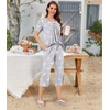 image:imageBestbee Pajamas for Women Set 2 Piece Outfits Soft Sleepwear Ladies Pj SetsStar Grey