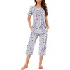 image:imageBestbee Pajamas for Women Set 2 Piece Outfits Soft Sleepwear Ladies Pj SetsColorful Polka Dotgrey