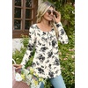 image:imageBestbee Womens Pajama Sets 2 Piece Fall Lounge Outfits Ladies Pj SetsBlack Floral Beige