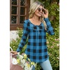 image:imageBestbee Womens Pajama Sets 2 Piece Fall Lounge Outfits Ladies Pj SetsBlue Plaid