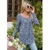 image:imageBestbee Womens Pajama Sets 2 Piece Fall Lounge Outfits Ladies Pj SetsSpotted Navy Blue