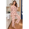 image:imageBestbee Womens Pajama Sets 2 Piece Fall Lounge Outfits Ladies Pj SetsStar Moonred