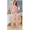 image:imageBestbee Womens Pajama Sets 2 Piece Fall Lounge Outfits Ladies Pj SetsStar Moonred