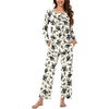 Black Floral Beige