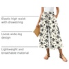 image:imageBestbee Capri Pants for Women Wide Leg Gaucho Capris Teacher Summer OutfitCapri Black Floral Beige