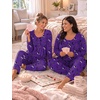 image:imageBestbee Womens Pajama Sets 2 Piece Fall Lounge Outfits Ladies Pj SetsBat Pumpkinpurple