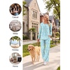 image:imageBestbee Womens Pajama Sets 2 Piece Fall Lounge Outfits Ladies Pj SetsColorful Butterflyblue