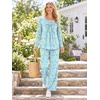 image:imageBestbee Womens Pajama Sets 2 Piece Fall Lounge Outfits Ladies Pj SetsColorful Butterflyblue