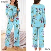 image:imageBestbee Womens Pajama Sets 2 Piece Fall Lounge Outfits Ladies Pj SetsMint Blue