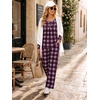 image:imageBestbee Womens Pajama Sets 2 Piece Fall Lounge Outfits Ladies Pj SetsRedblue Plaid