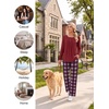 image:imageBestbee Womens Pajama Sets 2 Piece Fall Lounge Outfits Ladies Pj SetsWineRedblue Plaid
