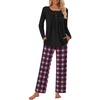 Black/Red-blue Plaid